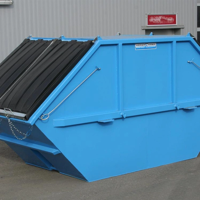 Container metalic cu capac Skip DNM pentru deseuri