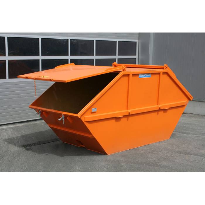 Container metalic cu capac Skip DNM pentru deseuri