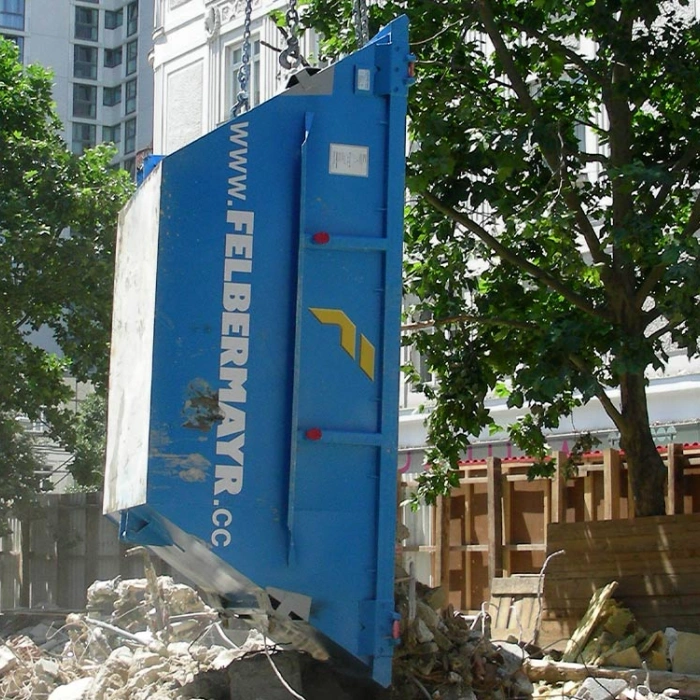 Container metalic deseuri constructii Skip S10 pentru macara