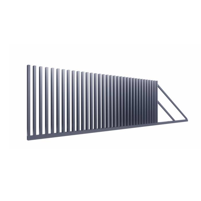 Poarta gard vertical pentru imprejmuire casa AL48