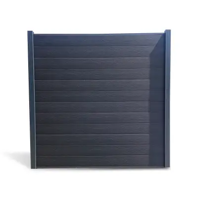 Gard compozit din panouri WPC Antracit