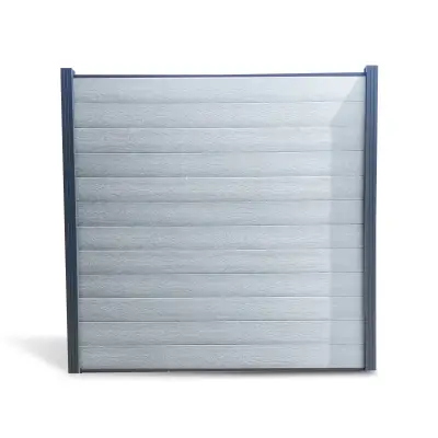 Gard compozit din panouri WPC Gri