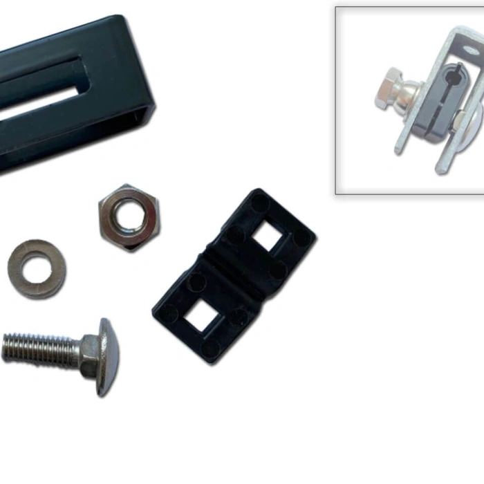 Set complet pentru 50 m gard din panouri 3D, 123x250 cm