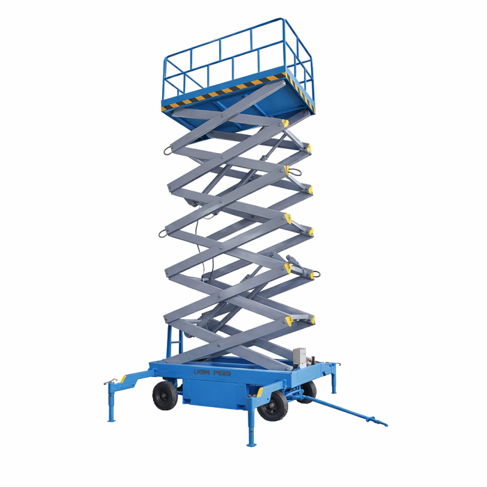 Nacela electrica tip foarfeca 500kg 12m și baterie SJY05-12