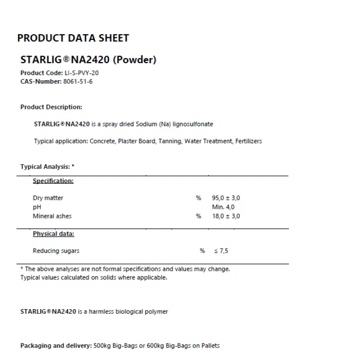 Lignosulfonat de sodiu