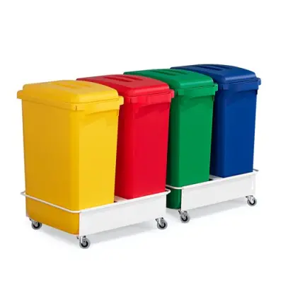 Set cosuri de gunoi selectiv - 4 x 60 litri