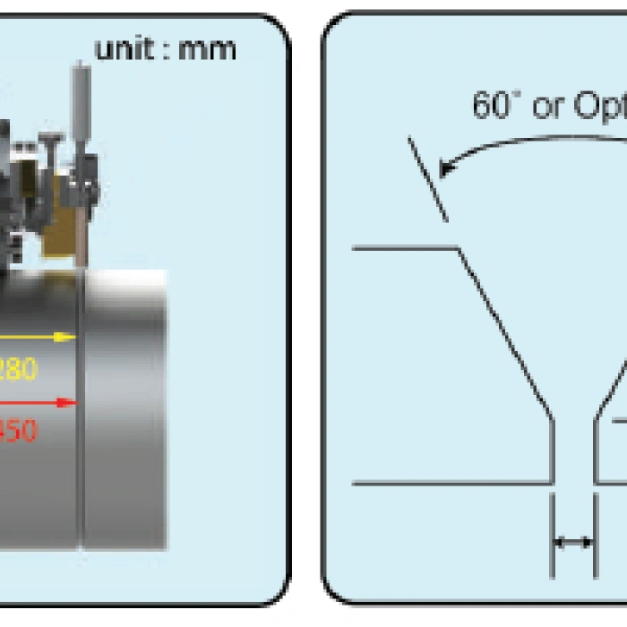 Aparat de sudura mecanizat cu lant de prindere