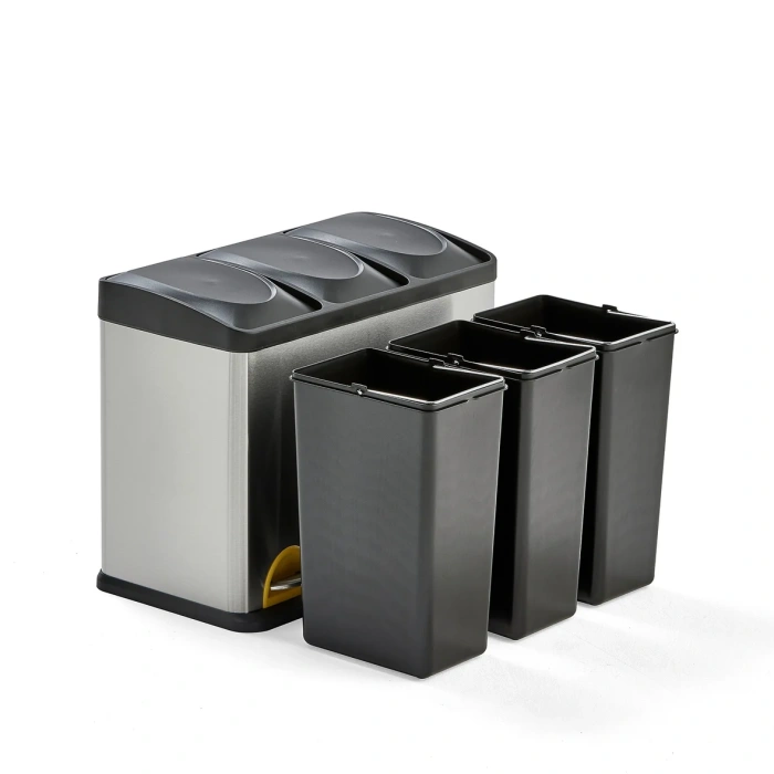 Cos de gunoi pentru deseuri selective Addison 3 x 15 litri