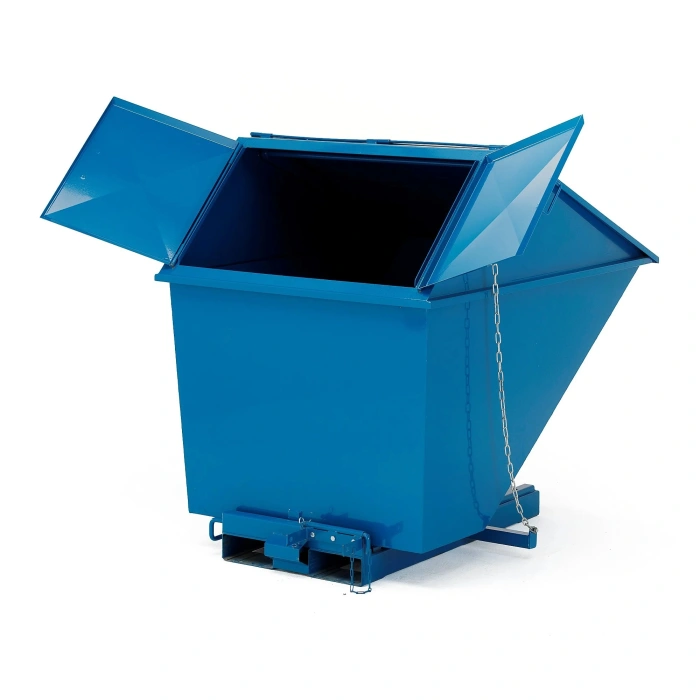 Container rabatabil cu capac pentru deseuri - 2000 litri