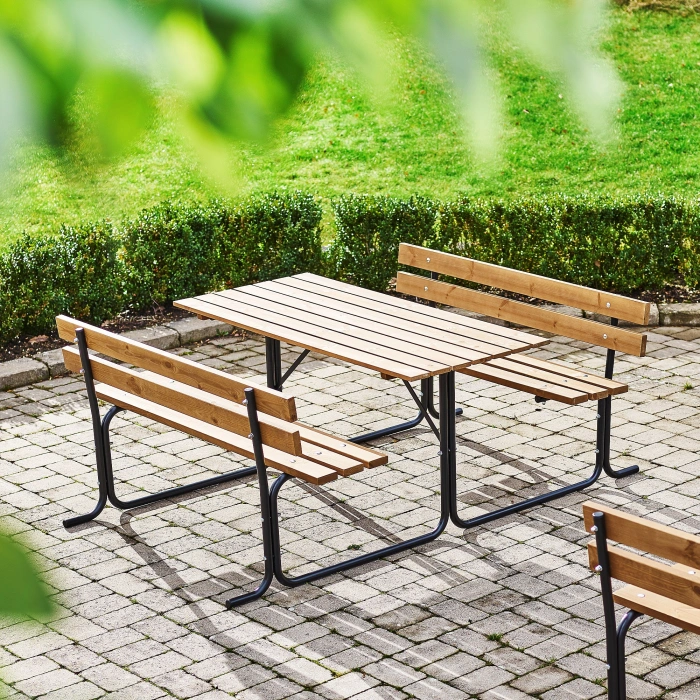  Banca cu masa si spatar - model Park Bench - 1500 mm