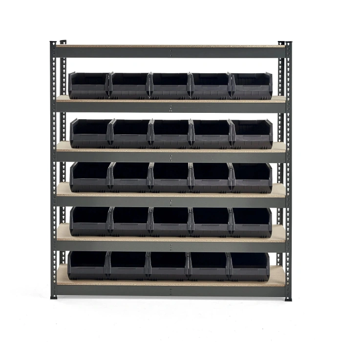 Raft metalic Combo + cutii depozitare