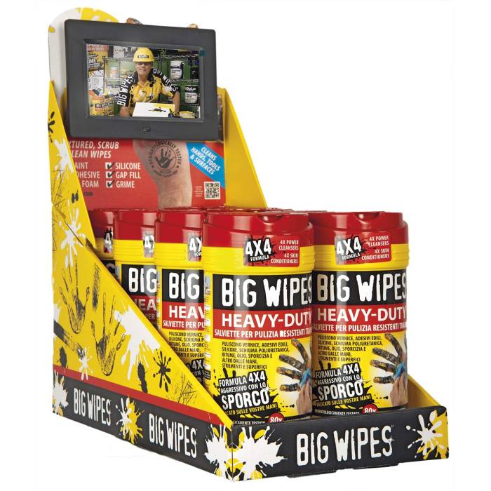 Bax cu servetele industriale BigWipes Heavy-duty 