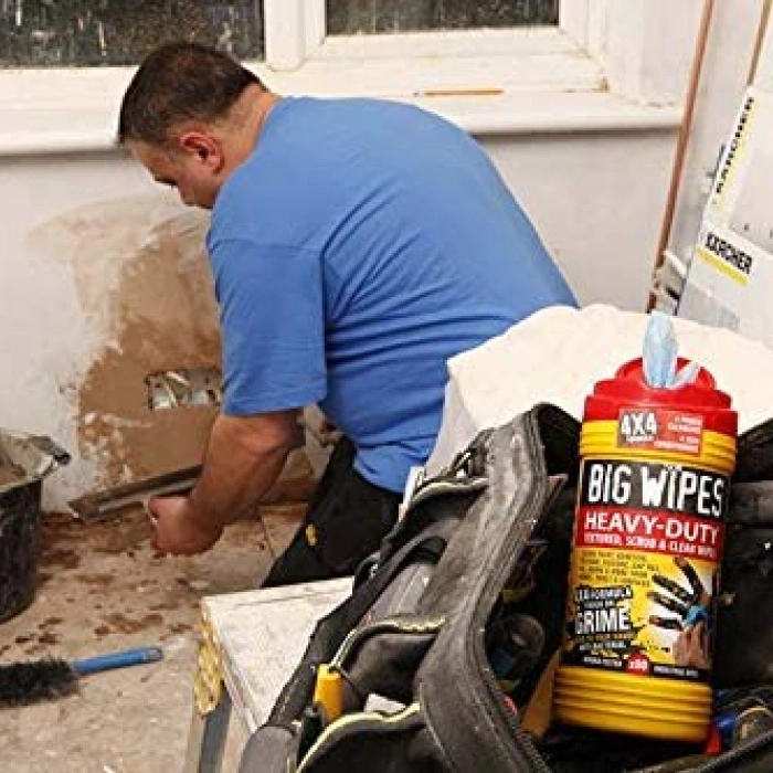 Bax cu servetele industriale BigWipes Heavy-duty 