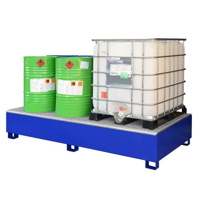 Cuva de retentie metalica pentru 2 IBC-uri