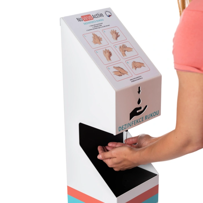 Stand dozare gel pentru dezinfectarea mainilor - KIDS Version