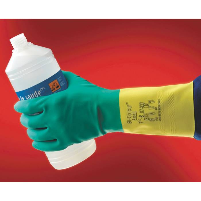 Manusi de protectie din latex BI-COLOUR Ansell