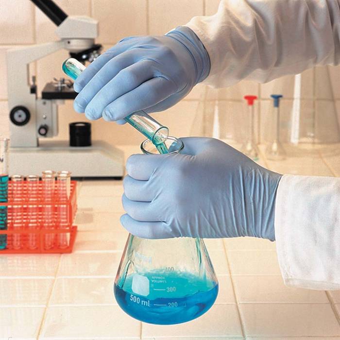 Manusi de unica folosinta pentru ind. chimica TOUCH TNT BLUE 92-670