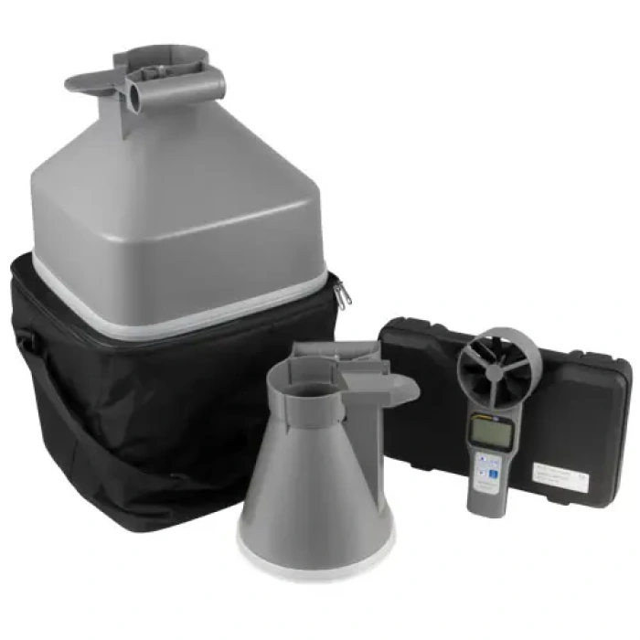 Debitmetru de aer multifuncțional cu hote de captare PCE-VA 20-SET