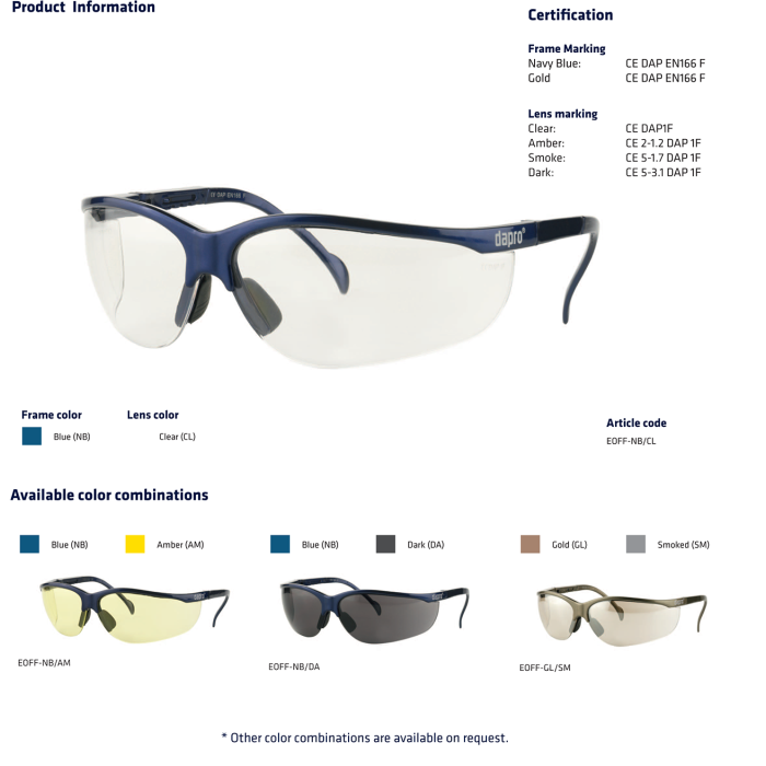 Ochelari de protectie Offshore
