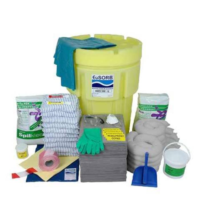 KIT de urgenta scurgeri uleiuri - 306 Litri