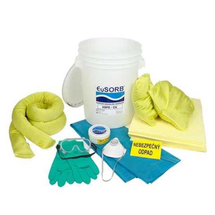 KIT de urgenta scurgeri de substante chimice - 39 l