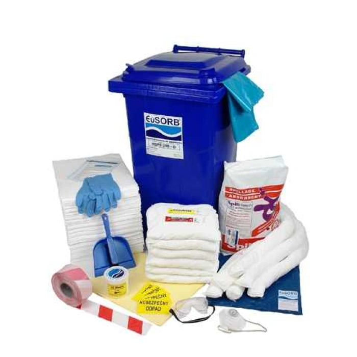 KIT de urgenta scurgeri uleiuri - 240 Litri