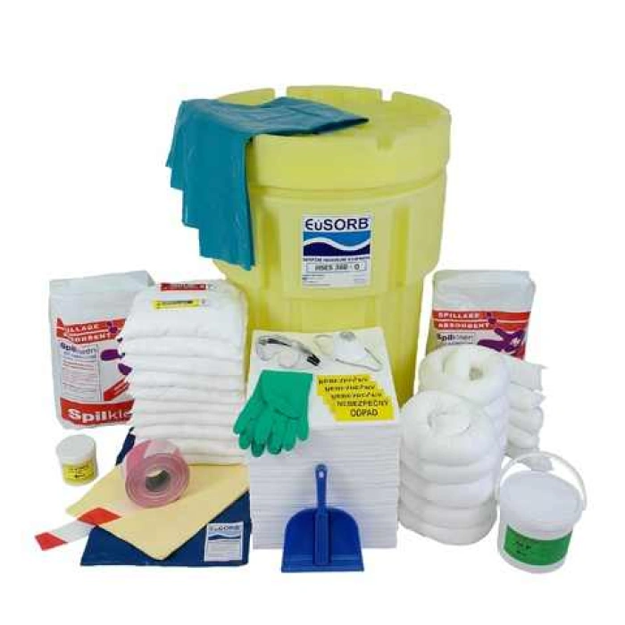 KIT de urgenta scurgeri uleiuri - 306 Litri