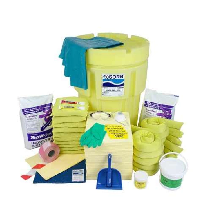 KIT de urgenta scurgeri uleiuri - 306 Litri