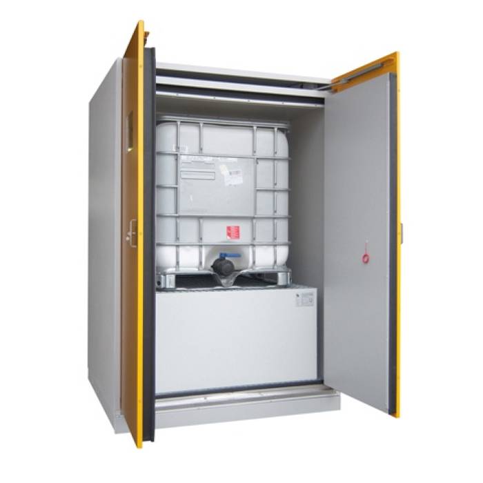 Dulap metalic ignifug, pentru container IBC