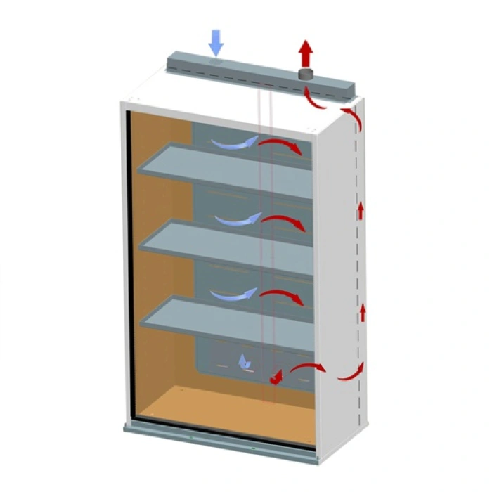 Dulap metalic ignifug, pentru container IBC