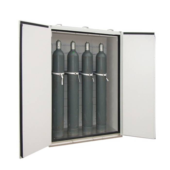 Dulap metalic ignifug pentru tuburi de gaz sau oxigen