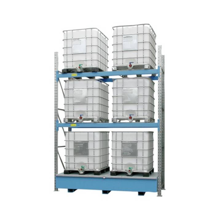 Raft metalic pentru 6 containere IBC