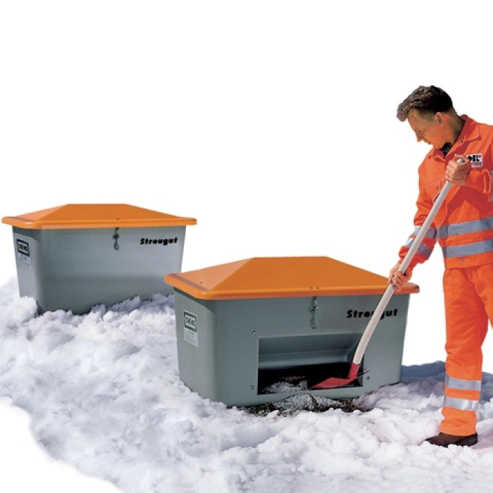 Container pentru material antiderapant