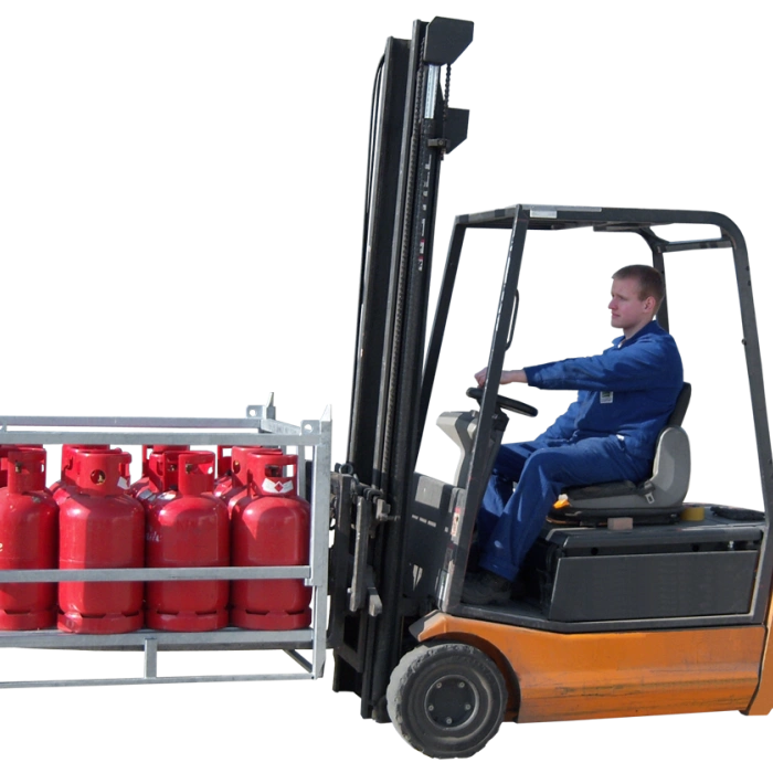 Suport pentru depozitare si transport 20 butelii gaz/oxigen