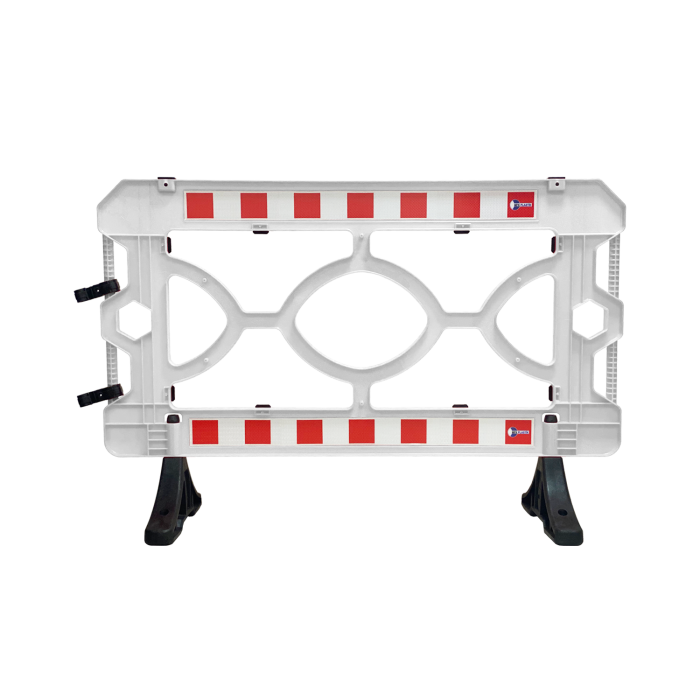 Gard semnalizare pentru lucrari 150 x 100 - alb