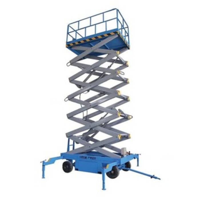 Nacela electrica tip foarfeca 500kg 14m și baterie SJY05-14