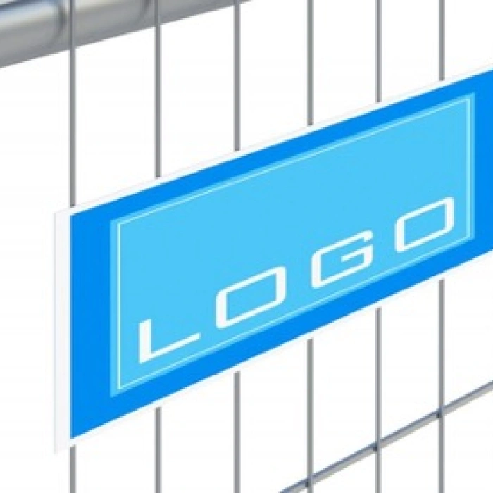 Gard mobil opac organizare santier cu suport beton 2 x 2 m h