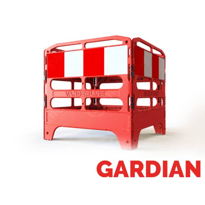 Bariera modulara canal Gardian Red 75cm