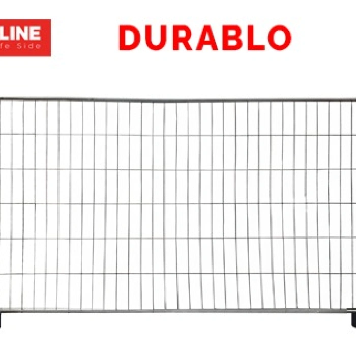Gard mobil organizare santier cu suport beton Durablo 3.5 x 2 mh