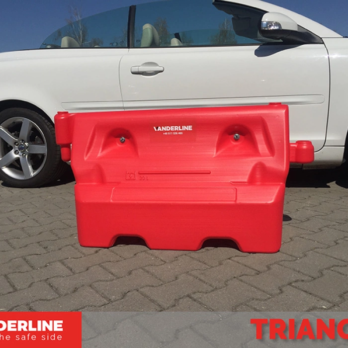 Parapet lestabil din material plastic Triango Rosu