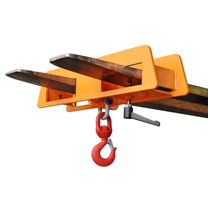 Carlig dublu pentru furci motostivuitor - 5000 kg