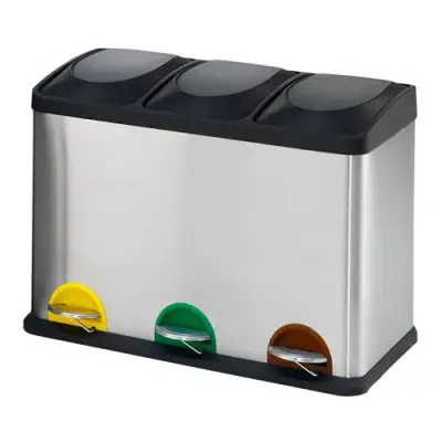 Cos de gunoi pentru deseuri selective Addison 3 x 15 litri