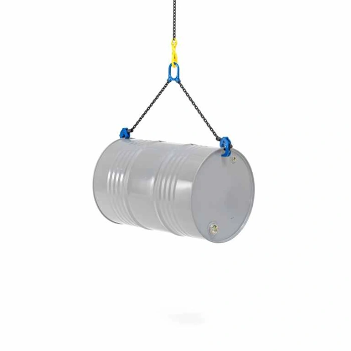 Clesti cu lant pentru ridicare butoaie metalice