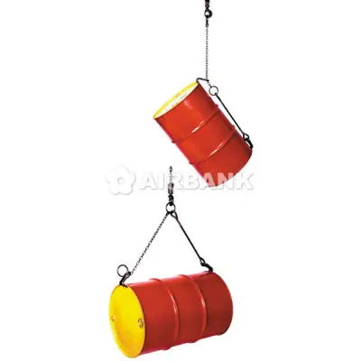 Sistem ridicare cu lant pentru butoaie