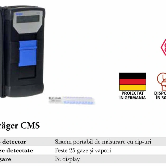 Detector de gaze Drager CMS