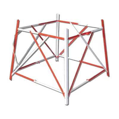 Gard pliabil din aluminiu pentru imprejmuire lucrari