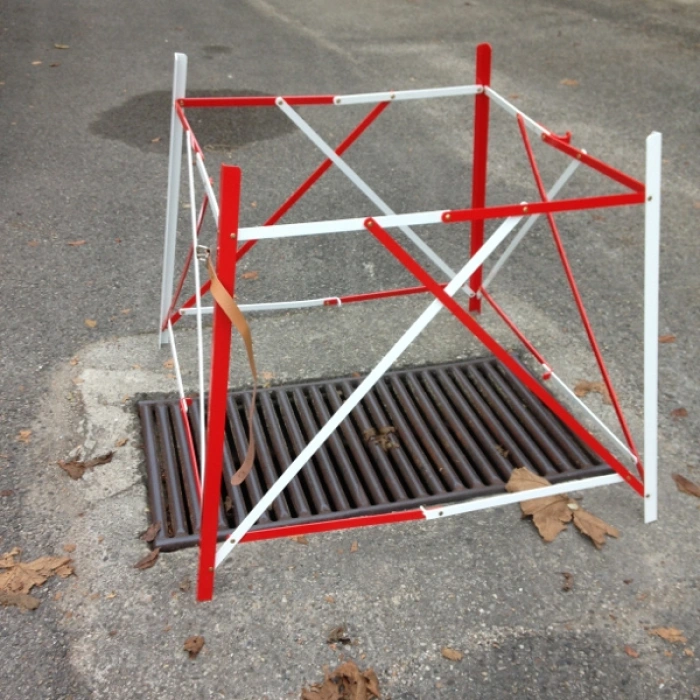 Gard pliabil din aluminiu pentru imprejmuire lucrari