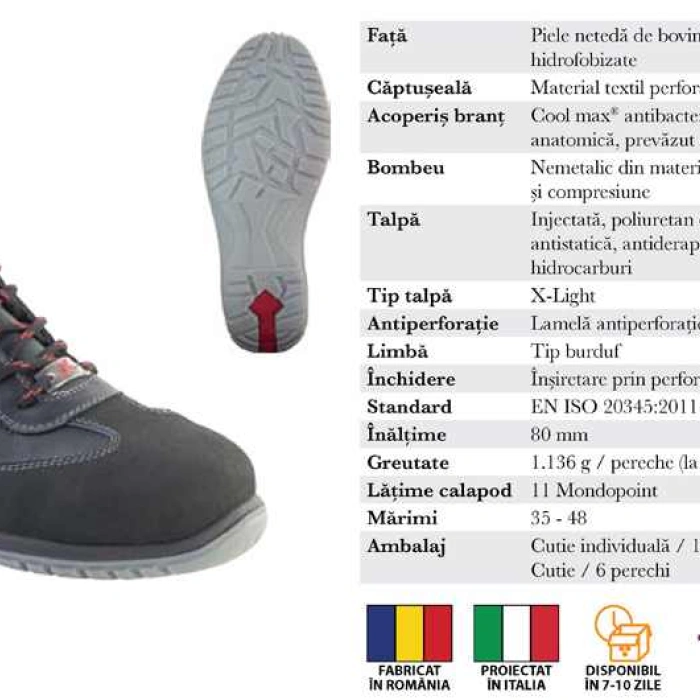 Incaltaminte de protectie Paride S3 SRC