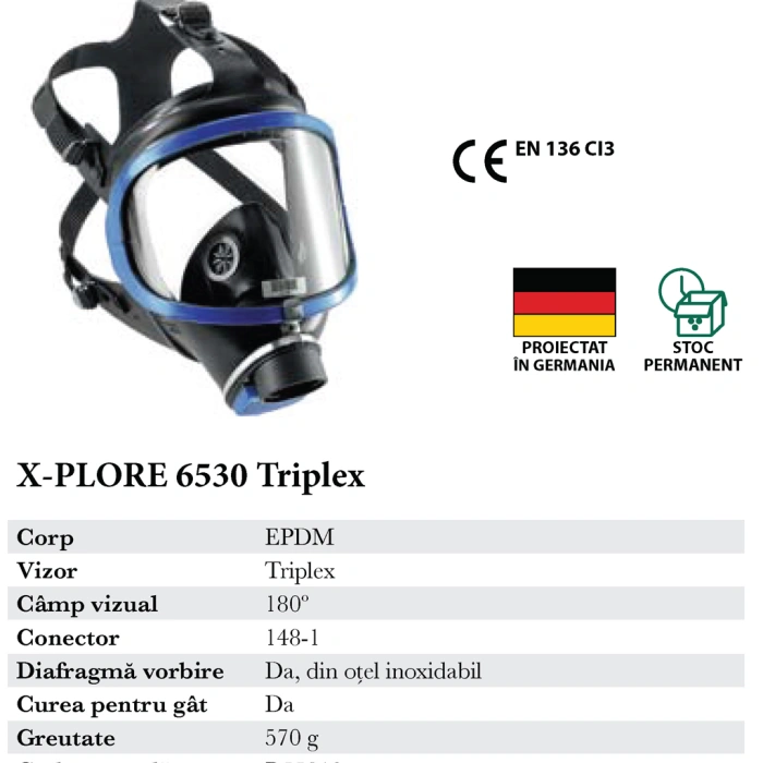 Masca integrala de protectie  X-PLORE 6530 Triplex