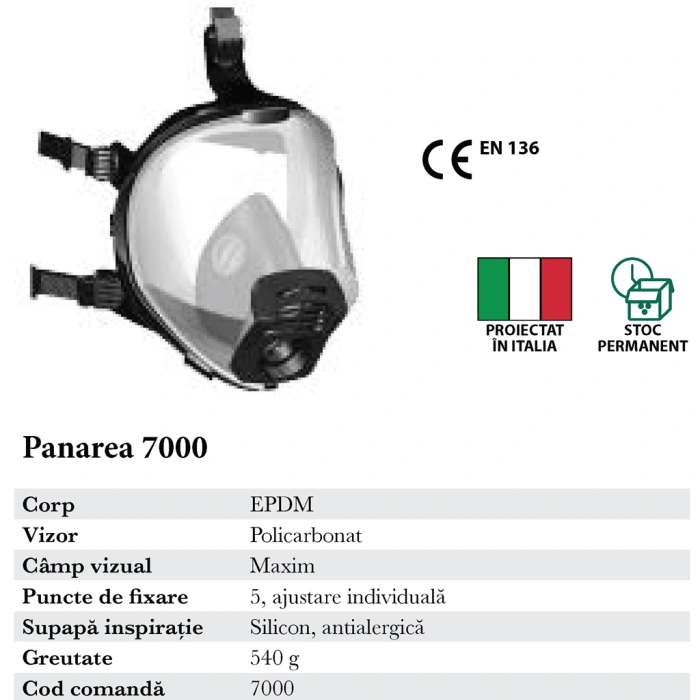 Masca integrala de protectie Panarea 7000